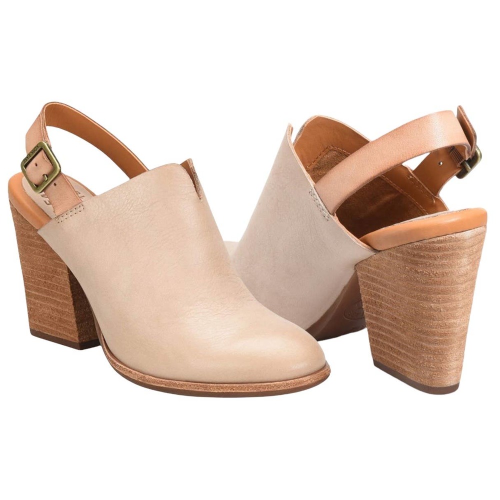 KORK-EASE Janelle Slingback Clog in Taupe Leather